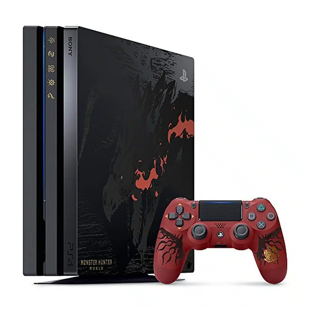 Sony PlayStation 4 Pro 1TB Monster Hunter World Liolaeus Edition - Japan Limited Edition, Rathalos Design, 4K HDR 6 PS4 Pro Monster Hunter World Liolaeus Edition detail