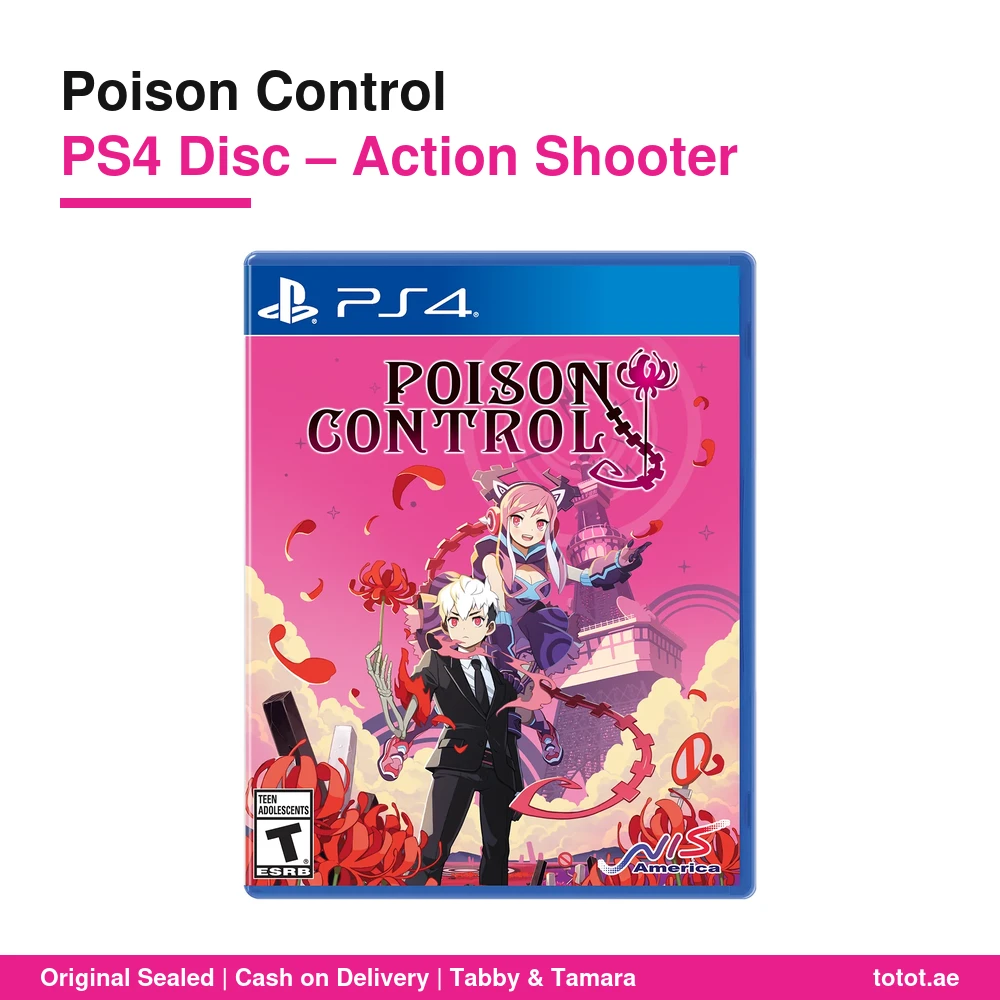 لعبة Poison Control لجهاز PS4 – أكشن وتصويب بأسلوب أنمي، طهّر عوالم الجحيم مع Poisonette، أصوات يابانية ونصوص إنجليزية – قرص أصلي 6 لعبة Poison Control PS4