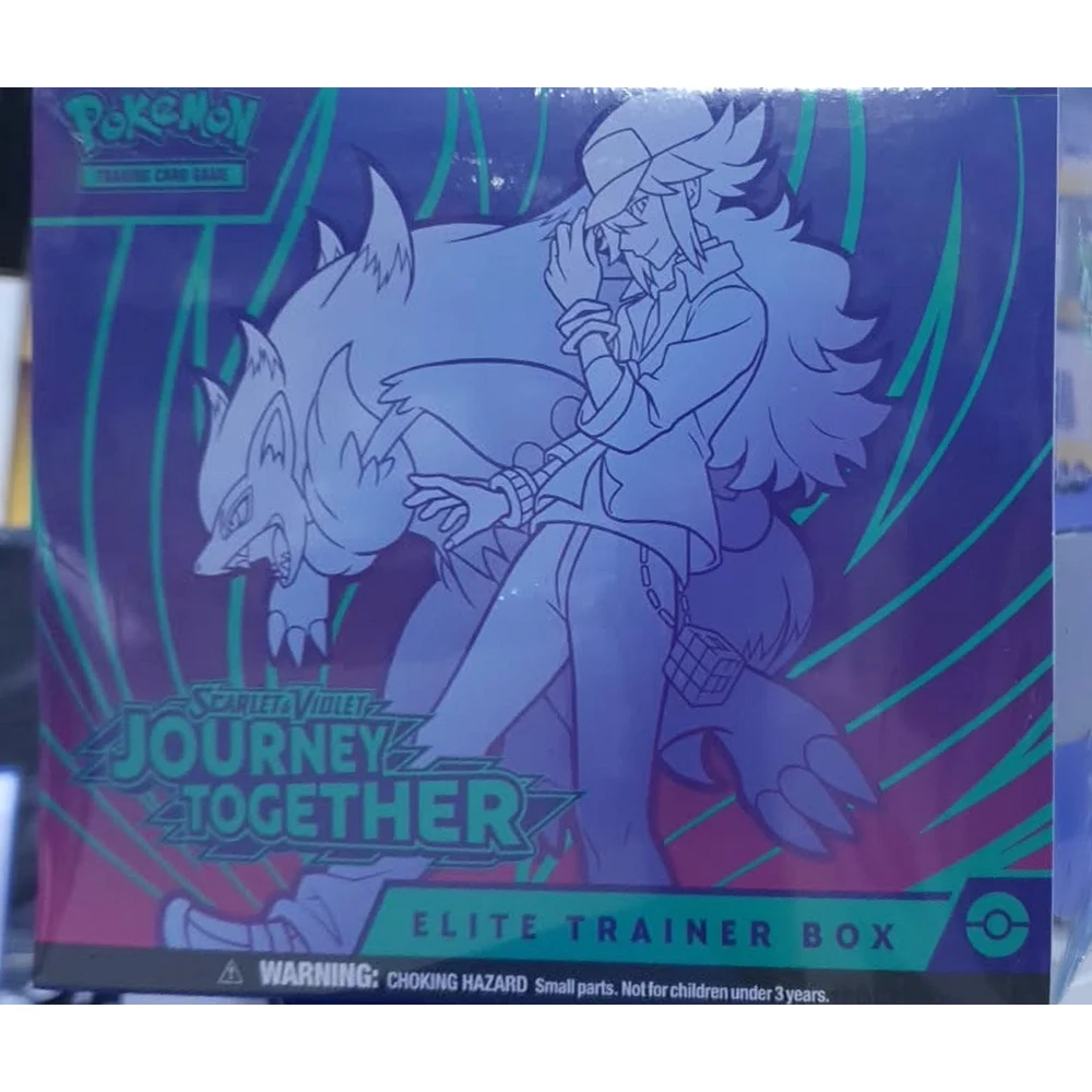 Pokémon TCG Journey Together Elite Trainer Box – 9 Booster Packs, N's Zorua Full-Art Promo, 65 Sleeves, 45 Energy Cards, N & Zoroark Box 3 بوكيمون Journey Together Elite Trainer Box - صورة 2