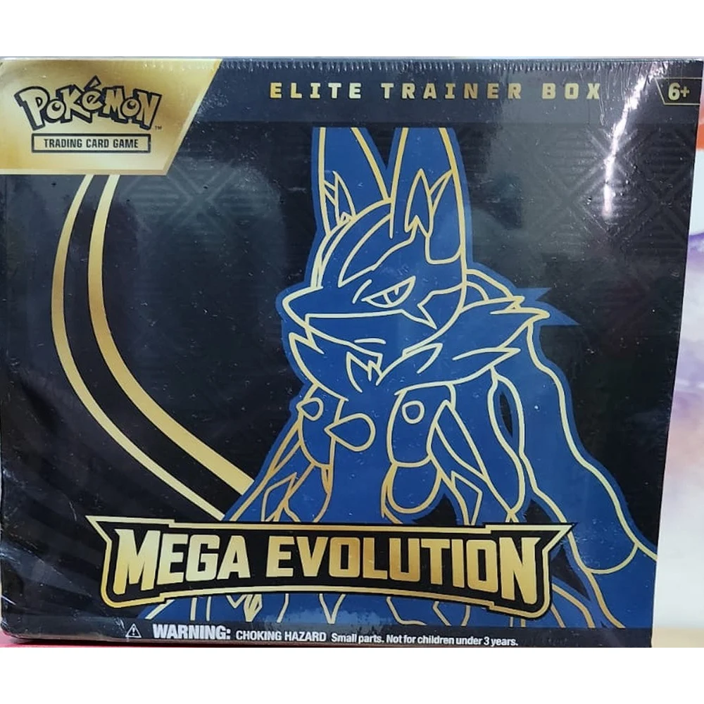 Pokémon TCG Mega Evolution Elite Trainer Box Mega Lucario – 9 Booster Packs, Full-Art Foil Promo, 65 Sleeves, 40 Energy Cards, TCG Live Code 3 بوكيمون Mega Evolution Elite Trainer Box Lucario - صورة 2