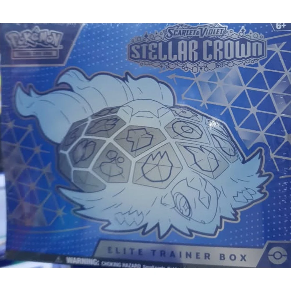 Pokémon TCG Stellar Crown Elite Trainer Box – 9 Booster Packs, Noctowl Full-Art Promo, 65 Stellar Terapagos Sleeves, 45 Energy Cards, TCG Live Code 3 بوكيمون Stellar Crown Elite Trainer Box - صورة 2