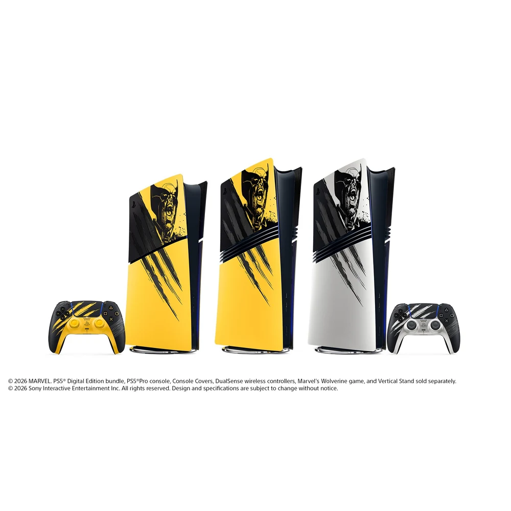 Marvel's Wolverine PS5 Bundle - Battle Yellow Limited Edition PS5 Digital Edition Console and DualSense 5 Marvel's Wolverine PS5 Bundle - official product image 4
