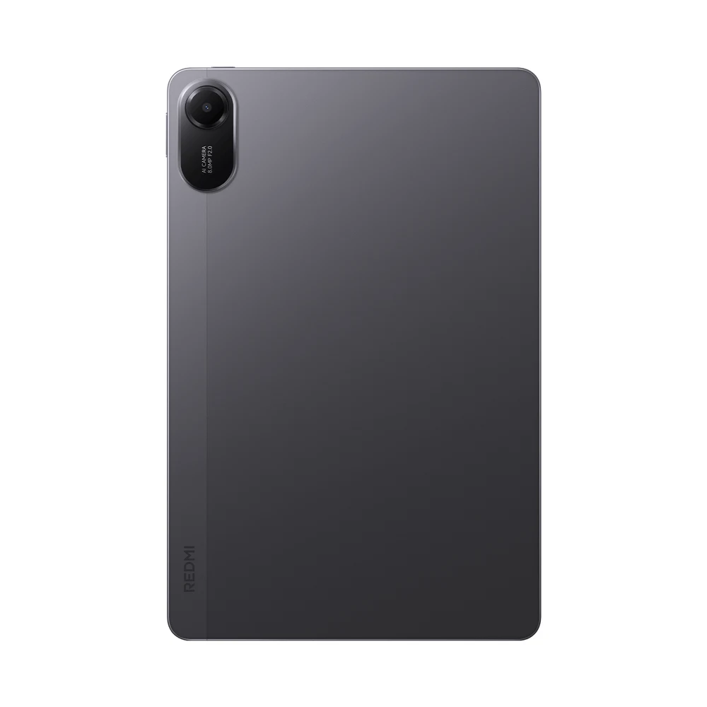 تابلت REDMI Pad 2 4G LTE بذاكرة 8 غيغابايت وتخزين 256 غيغابايت رمادي – شريحتان 4G، شاشة 11 بوصة 2.5K بتردد 90 هرتز، بطارية 9000 مللي أمبير، GPS، أربعة مكبرات Dolby Atmos 7 ظهر REDMI Pad 2 4G الرمادي مع الكاميرا