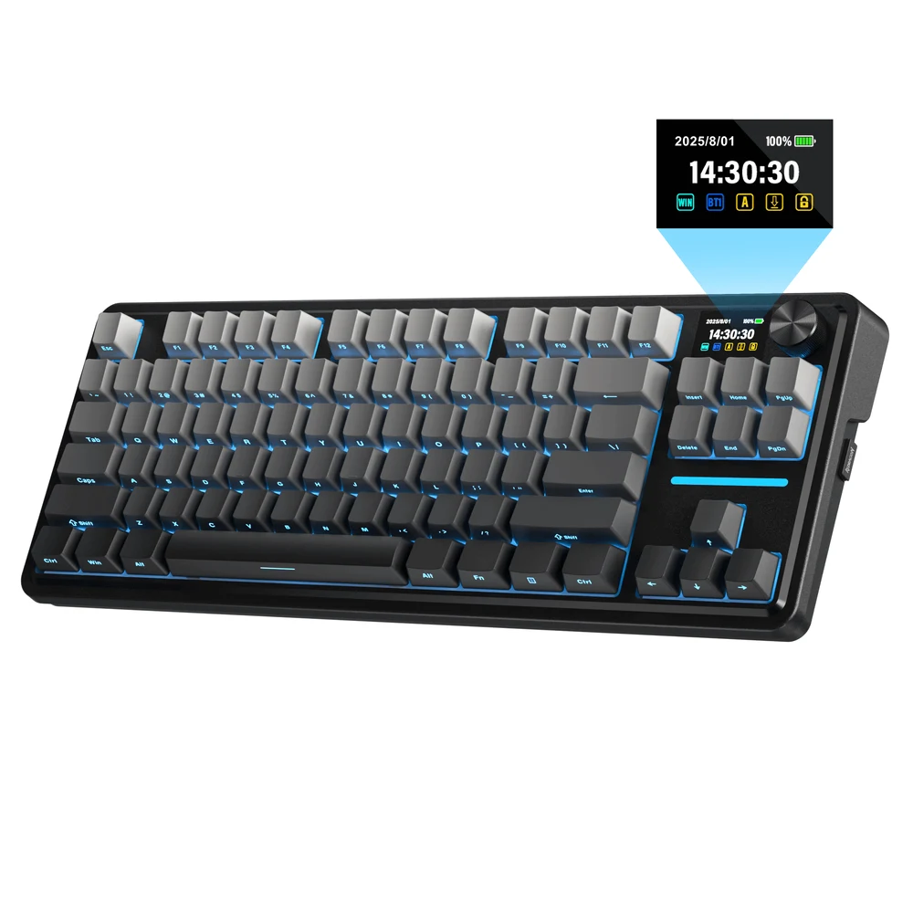 Redragon ANTONIUM K743 PRO - 80% TKL Gasket Mechanical Keyboard with LCD Screen and Knob 7 Redragon ANTONIUM K743 PRO detail