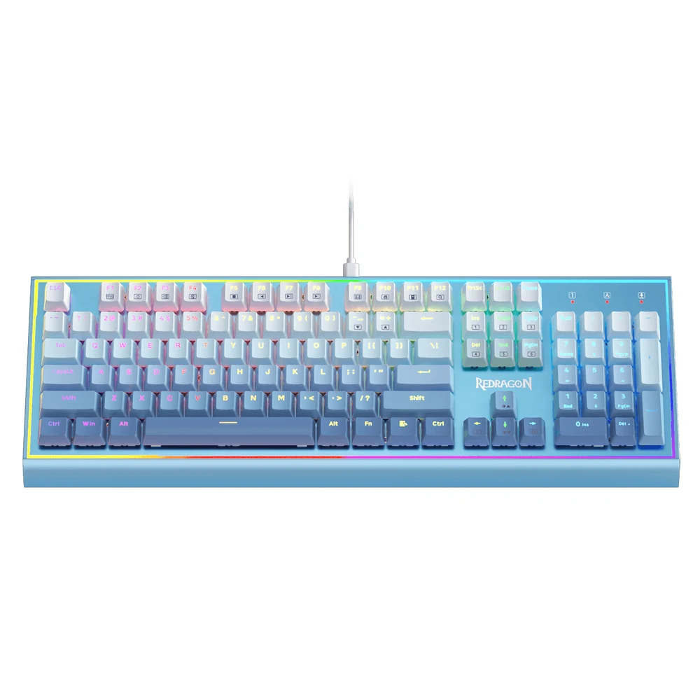 Redragon BLUESIREN K654 - Full Aluminium Full Size Mechanical Keyboard, Gasket Mount, RGB 8 Redragon BLUESIREN K654 in use