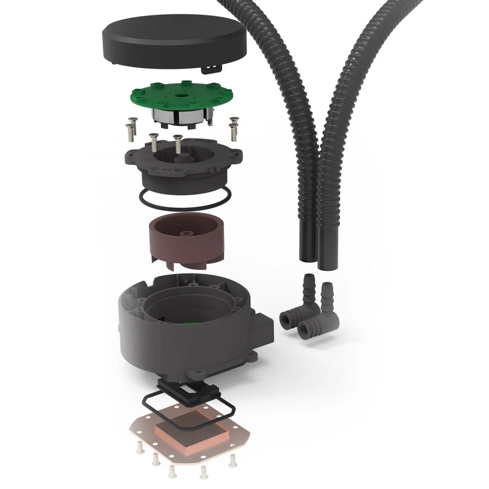 Redragon EFFECT X CCW-3000 - 240mm ARGB Liquid CPU Cooler, Dual 120mm Fans, Anti-Leak Tubing 6 Redragon EFFECT X CCW-3000 - official product image 5