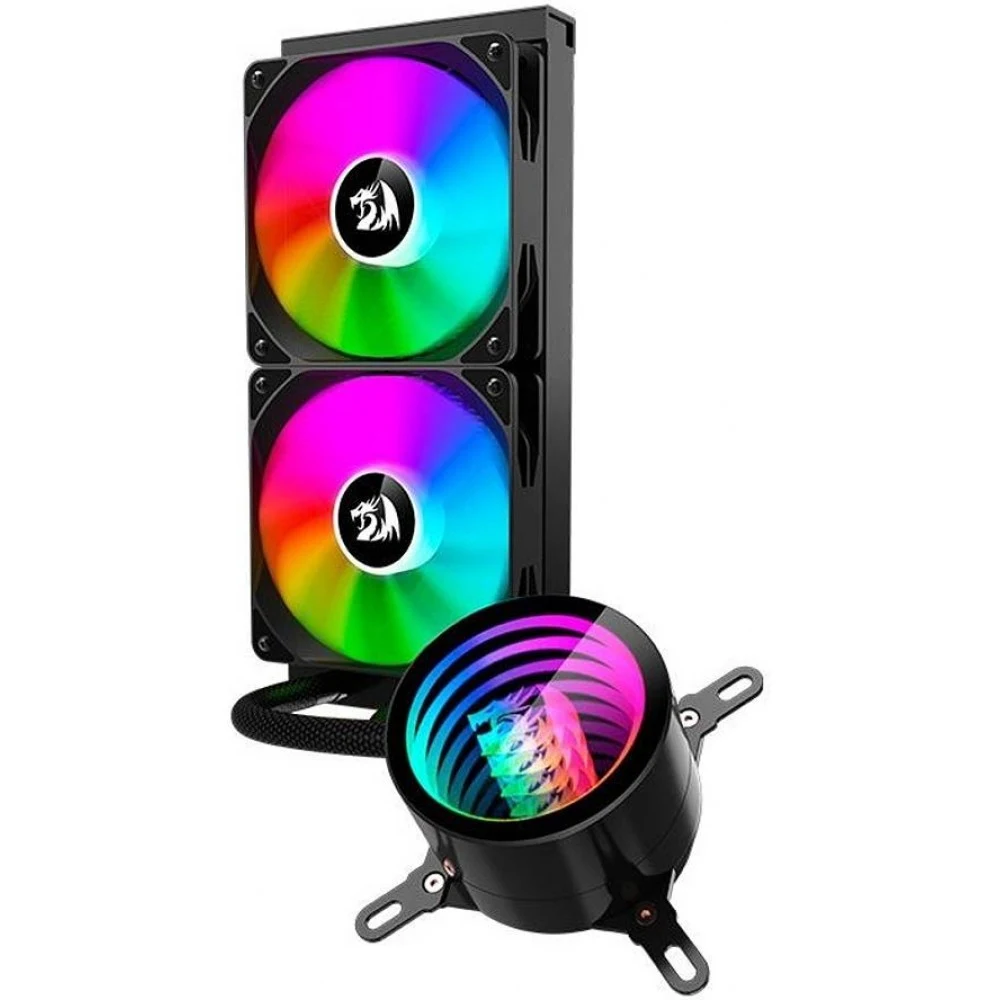 Redragon CCW-3011 - 240mm ARGB Liquid CPU Cooler, Dual 120mm PWM Fans, 350W TDP, Intel AMD 4 Redragon CCW-3011 - official product image 3