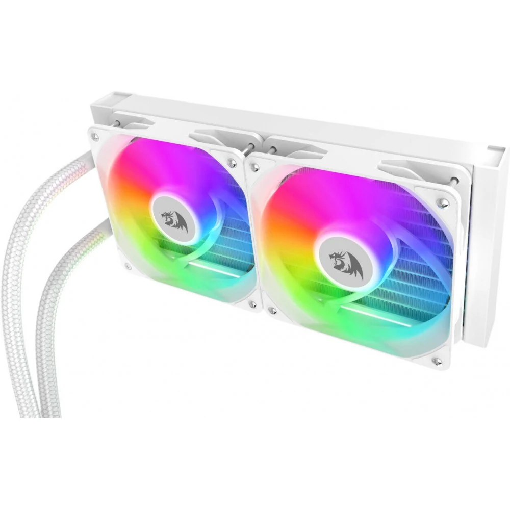 Redragon CCW-3011W White - 240mm ARGB Liquid CPU Cooler, Dual 120mm PWM Fans, 350W TDP 8 Redragon CCW-3011W White in use