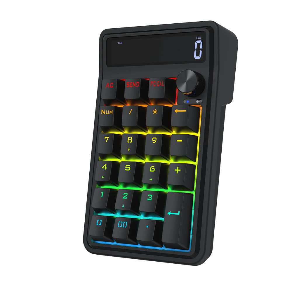 Redragon COVE K733 - Wireless Mechanical Numpad, 22 Keys, BT + 2.4G + Wired, Hot-Swap 4 COVE K733 Mechanical Numpad Keyboard - image 3