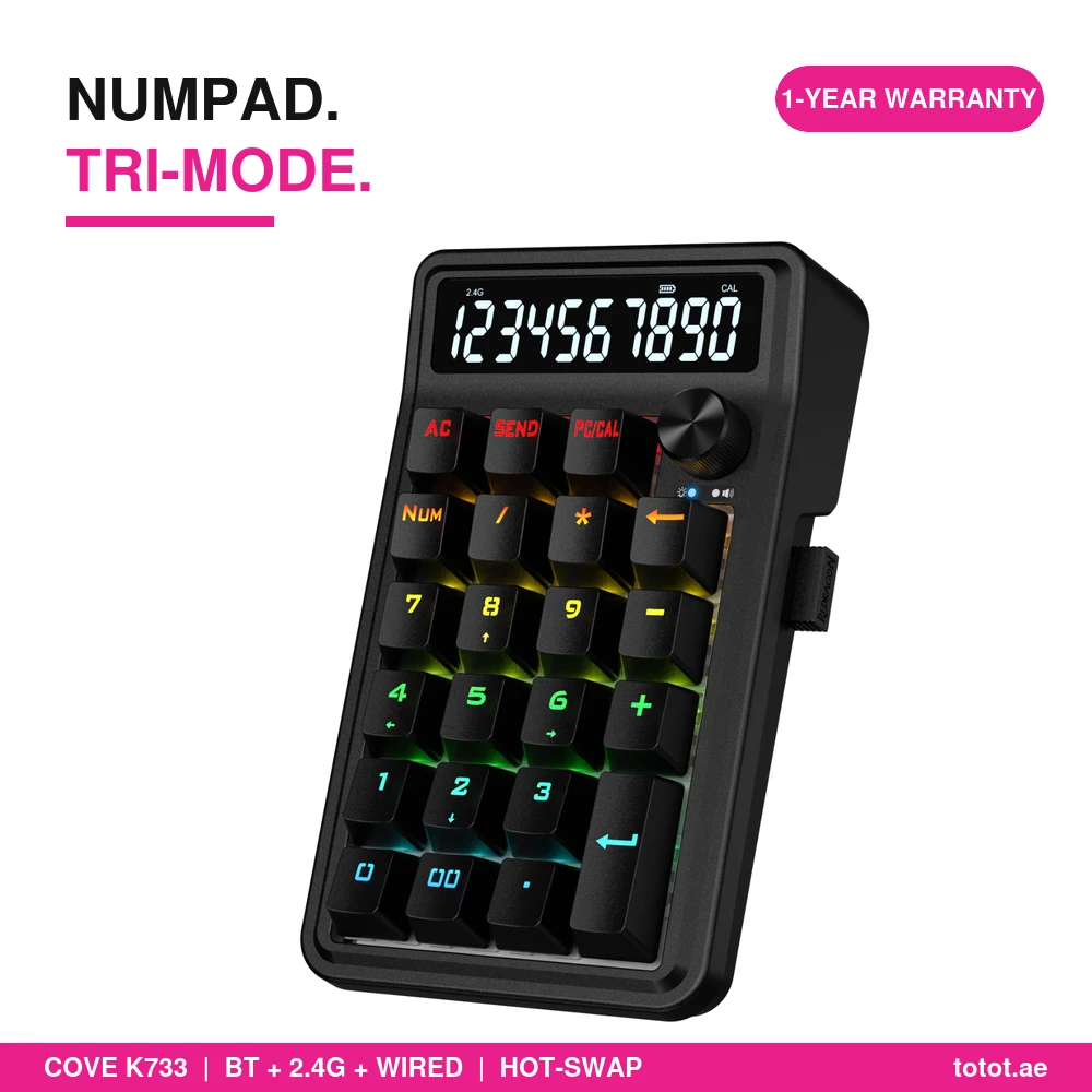 Redragon COVE K733 - Wireless Mechanical Numpad Redragon COVE K733