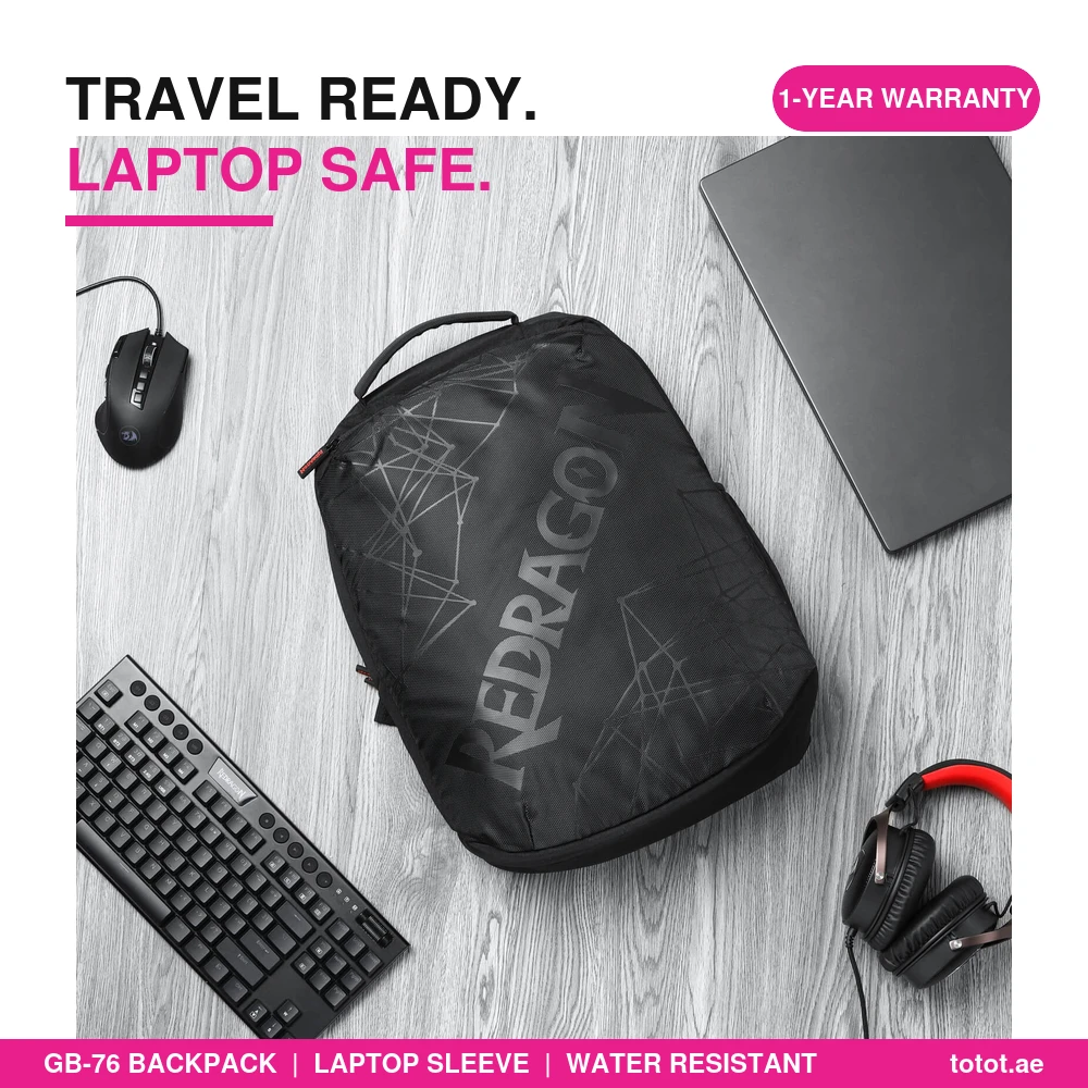 Redragon GB-76 Backpack - Travel Laptop Backpack Redragon GB-76 Backpack