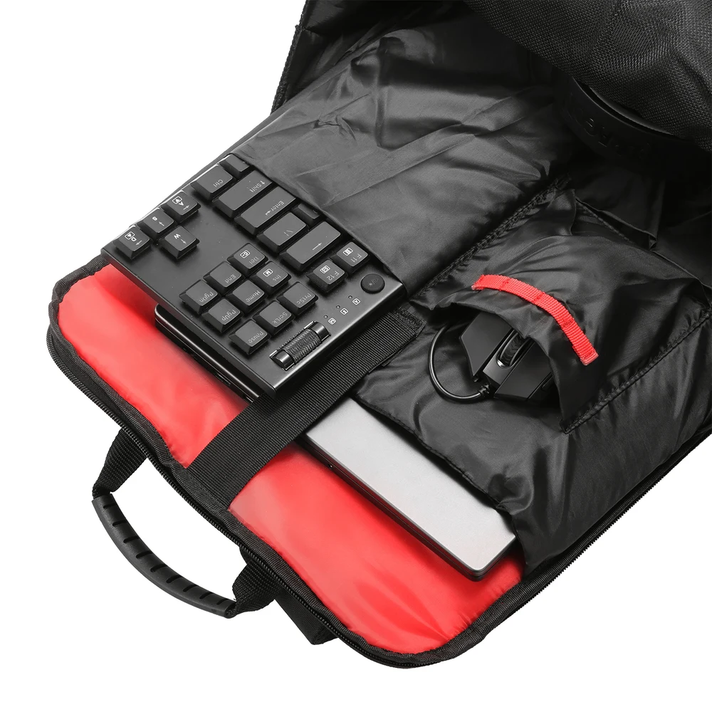 Redragon GB-94 Travel Laptop Backpack - Fits 20 Inch Laptop, Large Capacity, Padded Compartments 7 Redragon GB-94 Backpack in use