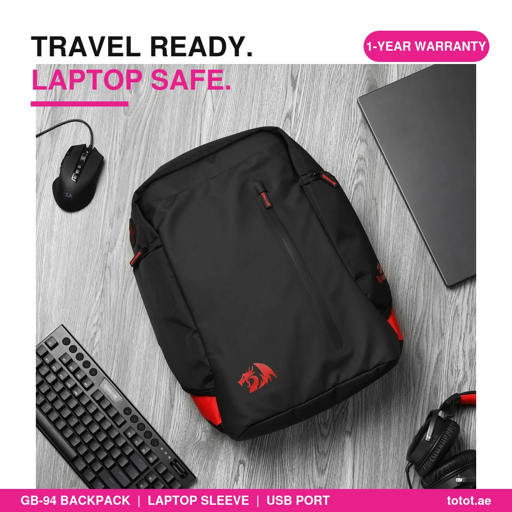 Redragon GB-94 Backpack - Travel Laptop Backpack Redragon GB-94 Backpack