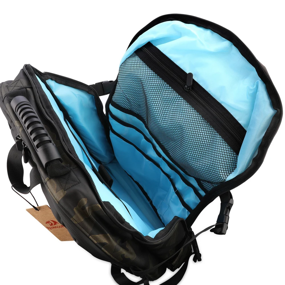 Redragon BEOWULF GB-96 - Waterproof Travel Laptop Backpack with Rain Cover, Padded Compartments 4 Redragon BEOWULF GB-96 - official product image 3
