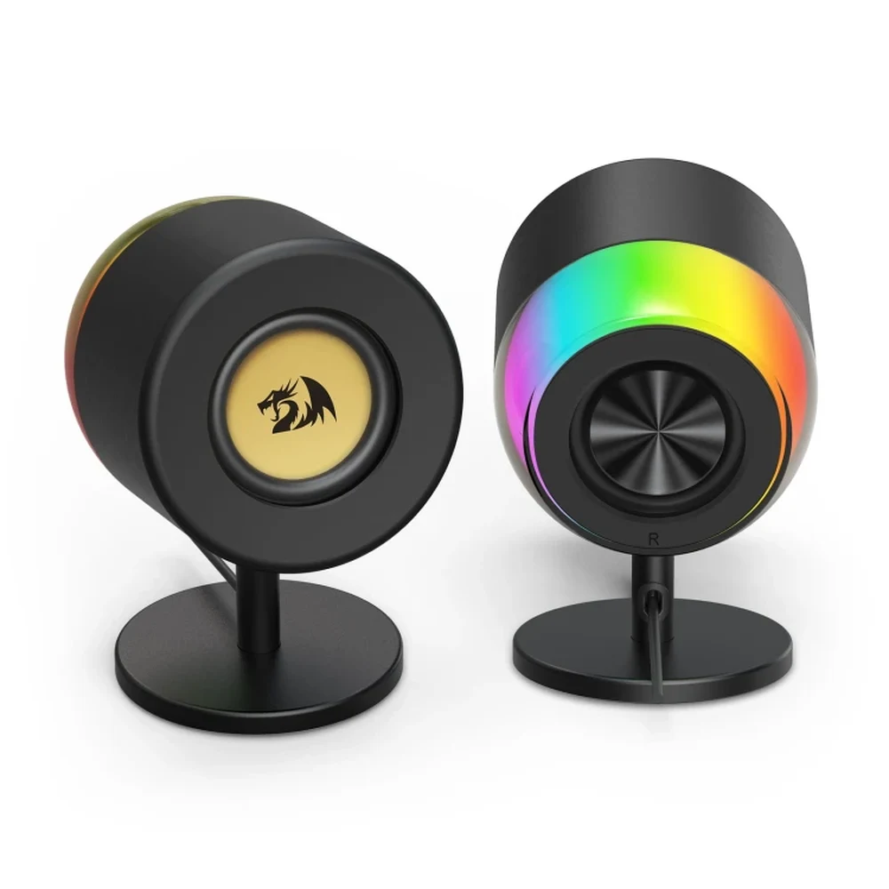 Redragon AHRI GS598 - 2.0 RGB Desktop Speakers, Bluetooth 5.0, Aluminium Housing, 6W 6 Redragon AHRI GS598 - official product image 5