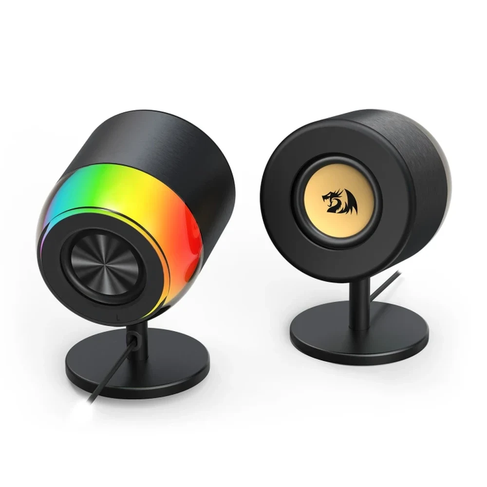 Redragon AHRI GS598 - 2.0 RGB Desktop Speakers, Bluetooth 5.0, Aluminium Housing, 6W 7 Redragon AHRI GS598 - official product image 6