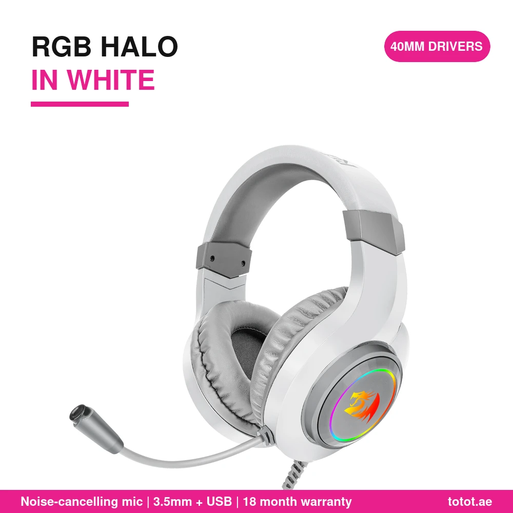 Redragon HYLAS H260 White - official Redragon product image Redragon HYLAS H260 White