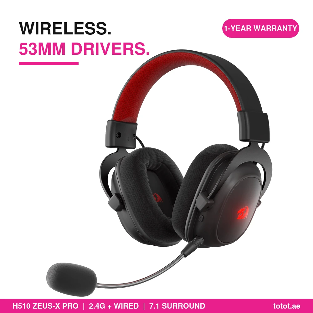 Redragon H510 ZEUS-X PRO - Wireless RGB Gaming Headset Redragon H510 ZEUS-X PRO