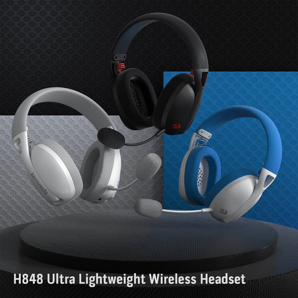 Redragon H848 PRO Black - Ultra-Light Wireless Gaming Headset, BT 5.2 + 2.4G, 40H Battery, ENC Mic 5 Redragon H848 PRO Black - image 4