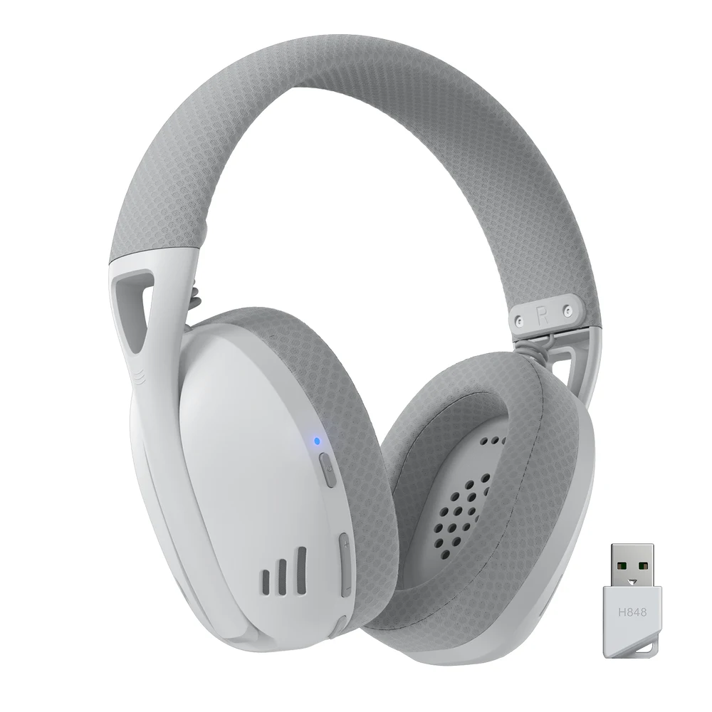 Redragon H848 PRO White - Ultra-Light Wireless Gaming Headset, BT 5.2 + 2.4G, 40H Battery, ENC Mic 4 Redragon H848 PRO White - image 3