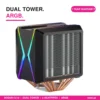 HODUR C218 ARGB Dual Tower CPU Air Cooler