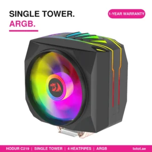 HODUR C219 ARGB Single Tower CPU Air Cooler