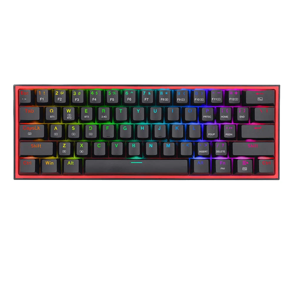 Redragon FIZZ PRO K616 - 60% Tri-Mode Mechanical Keyboard, Hot-Swap Red Switches, BT + 2.4G + USB-C 8 Redragon FIZZ PRO K616 detail