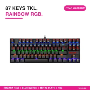 KUMARA K552 LED Rainbow Backlit Wired Keyboard