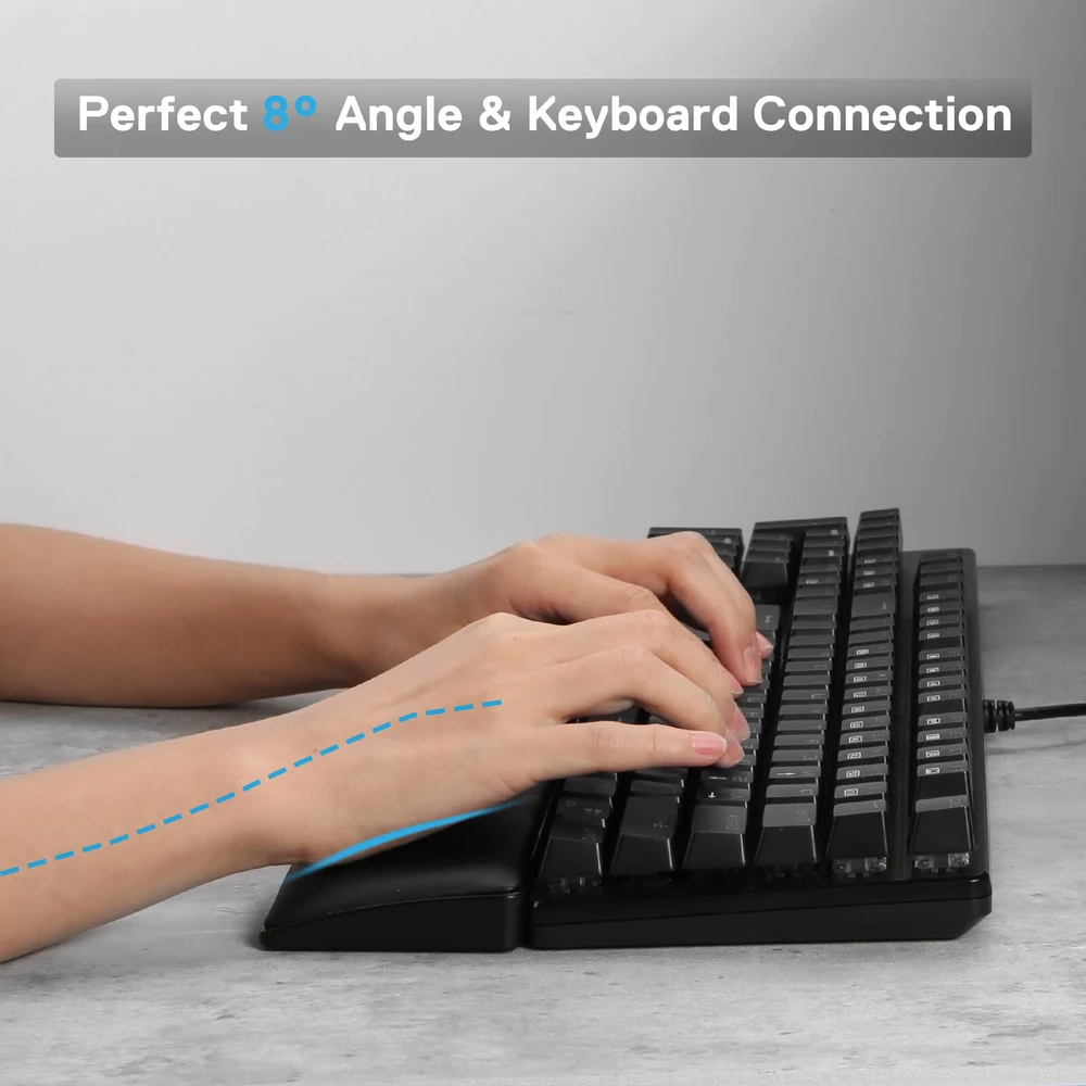 Redragon METEOR P037 - Full Size Keyboard Wrist Rest Pad, 43cm Memory Foam, Anti-Slip Base 5 Redragon METEOR P037 - official product image 4