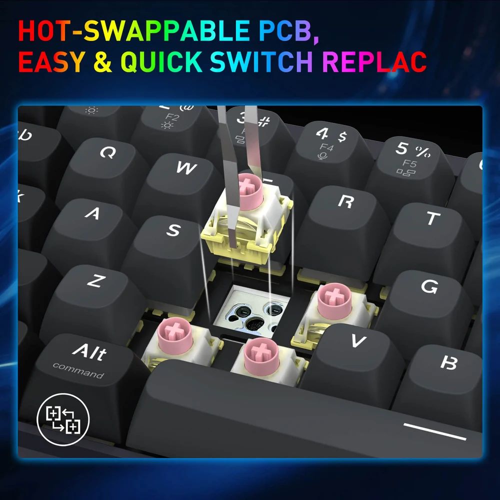 Redragon NOVA K709 HE - Magnetic Hall Effect Keyboard, Rapid Trigger, Adjustable Actuation 6 NOVA K709 HE Rapid Trigger Gaming Keyboard - image 5