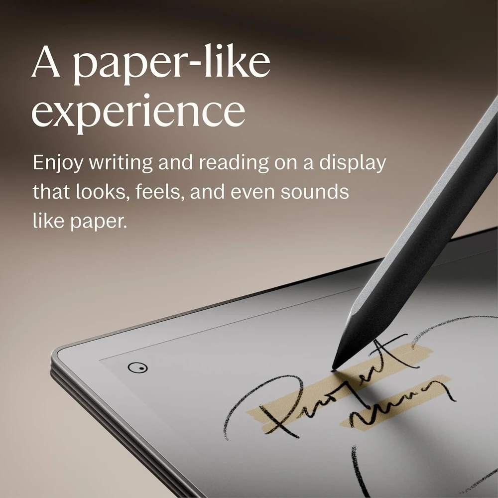 reMarkable Paper Pro Bundle - 11.8 inch Colour E Ink Paper Tablet with Marker Plus and Book Folio, Basalt Mosaic Weave Folio 5 reMarkable Paper Pro Bundle with Marker Plus Basalt - official product image 4