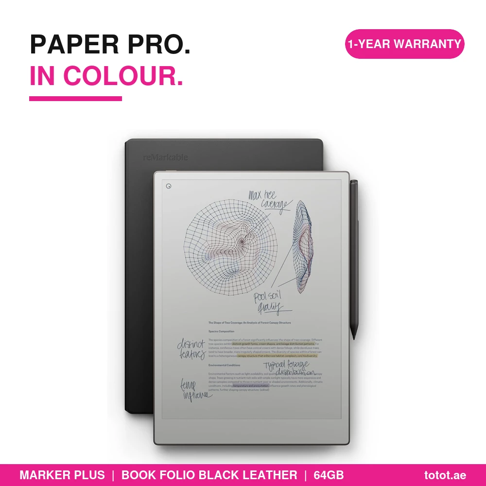 reMarkable Paper Pro Bundle with Marker Plus Black - official reMarkable product image reMarkable Paper Pro Bundle with Marker Plus Black