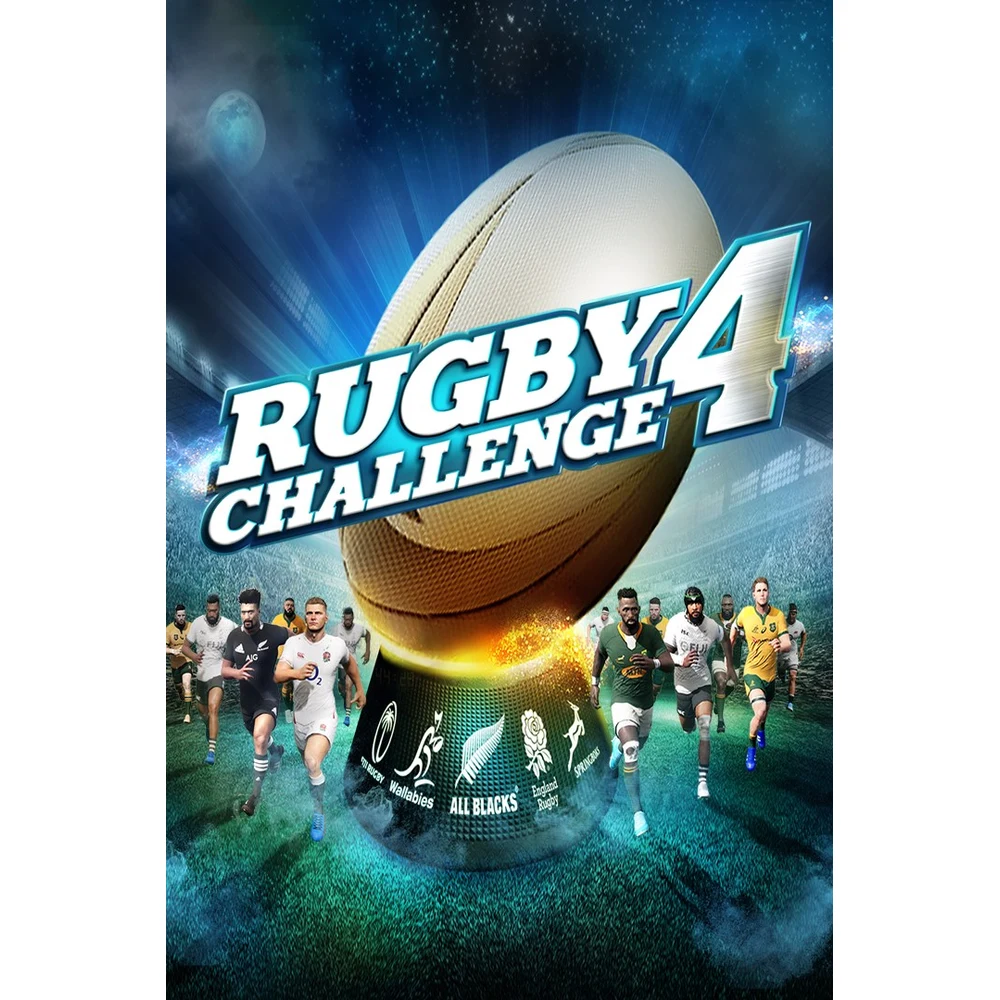 Rugby Challenge 4 PS4 – Career and Be a Pro Modes, Women's Sevens, Premiership and Super Rugby Competitions, Player Creator – PAL R2 Disc 6 Rugby Challenge 4 PS4 in use
