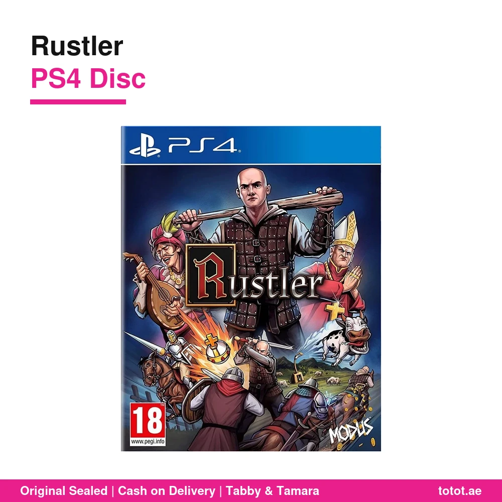 لعبة Rustler لجهاز PS4 – عالم مفتوح من العصور الوسطى وسرقة الخيول والفوضى والبطولة الكبرى – قرص جديد مختوم 6 لعبة Rustler PS4