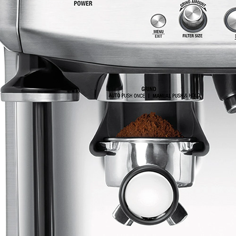 ماكينة إسبريسو Sage Barista Pro ستانلس ستيل – شاشة LCD، مطحنة مخروطية بـ30 مستوى، تسخين ThermoJet خلال 3 ثوانٍ، فتحة ماء ساخن، قابس بريطاني 11 ماكينة إسبريسو Sage Barista Pro مع شاشة LCD