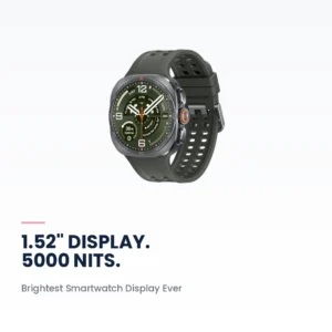 Samsung Galaxy Watch Ultra2 47mm LTE Titanium Silver display highlights