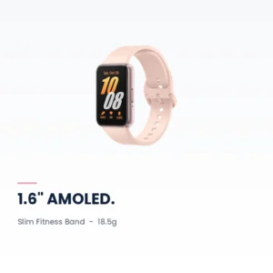 Samsung Galaxy Fit3 Bluetooth Pink Gold display highlights