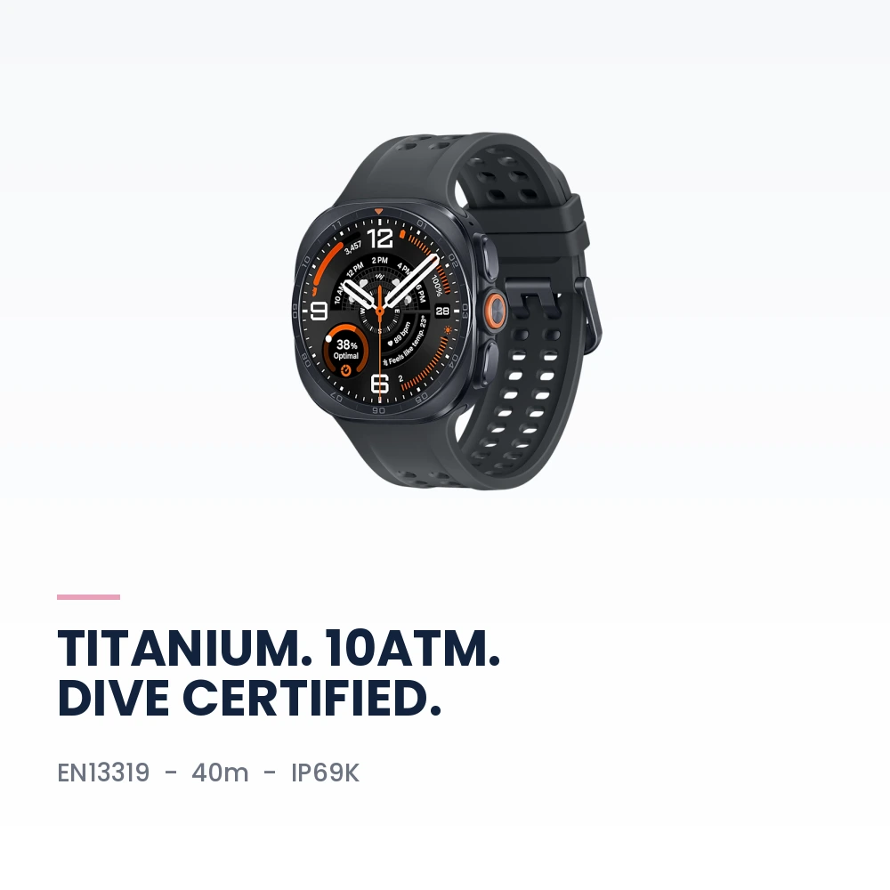Samsung Galaxy Watch Ultra2 47mm LTE Titanium Gray - 1.52-inch 5,000-nit Display, 80H Battery, Titanium - TDRA Version 3 Samsung Galaxy Watch Ultra2 47mm LTE Titanium Gray performance and camera highlights