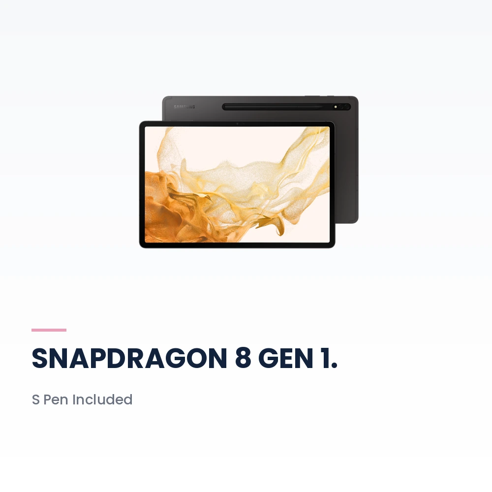 Samsung Galaxy Tab S8+ WiFi 8GB/128GB Graphite - 12.4-inch Super AMOLED 120Hz, Snapdragon 8 Gen 1, S Pen - TDRA Version 5 Samsung Galaxy Tab S8+ WiFi 128GB Graphite