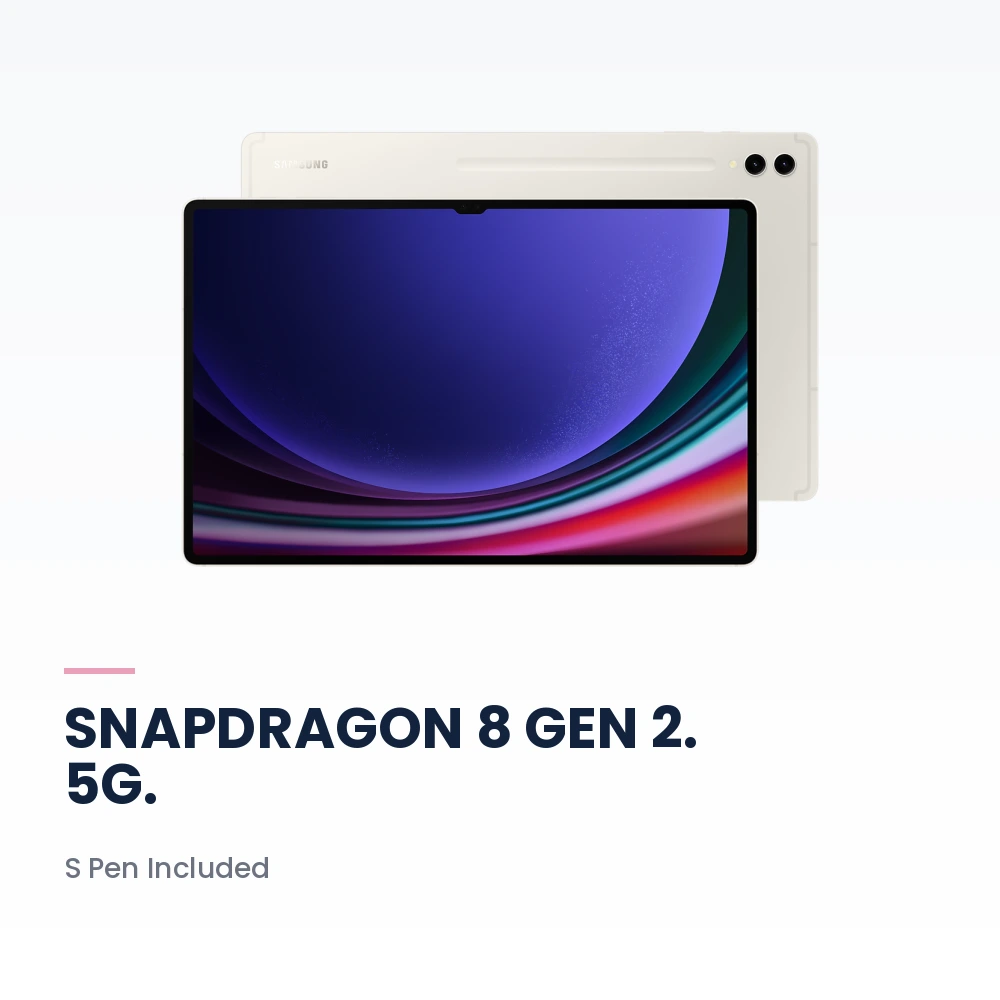 Samsung Galaxy Tab S9 Ultra 5G 12GB/512GB Beige - 14.6-inch AMOLED 120Hz, Snapdragon 8 Gen 2, S Pen - TDRA Version 5 Samsung Galaxy Tab S9 Ultra 5G 512GB Beige