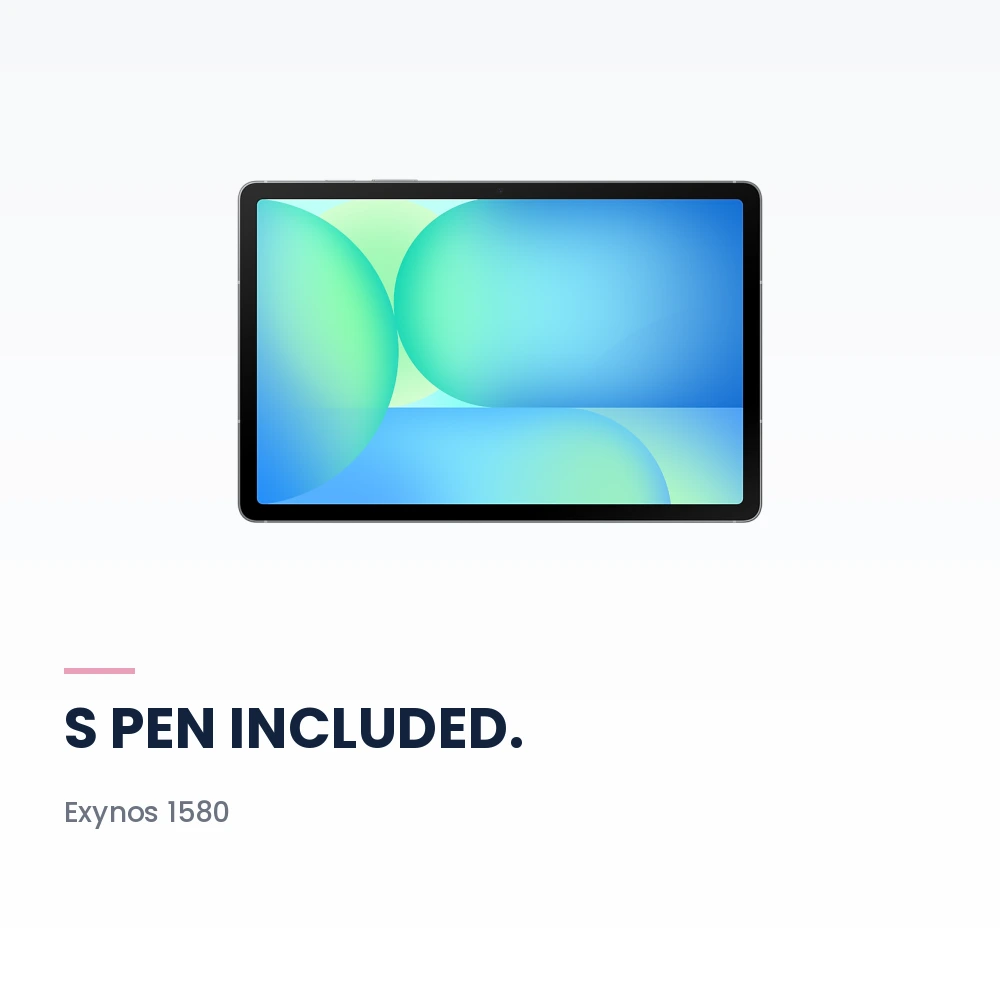 Samsung Galaxy Tab S10 FE WiFi 256GB Gray - 10.9-inch 90Hz Display, S Pen Included - TDRA Version 4 Samsung Galaxy Tab S10 FE WiFi 256GB Gray performance and camera highlights