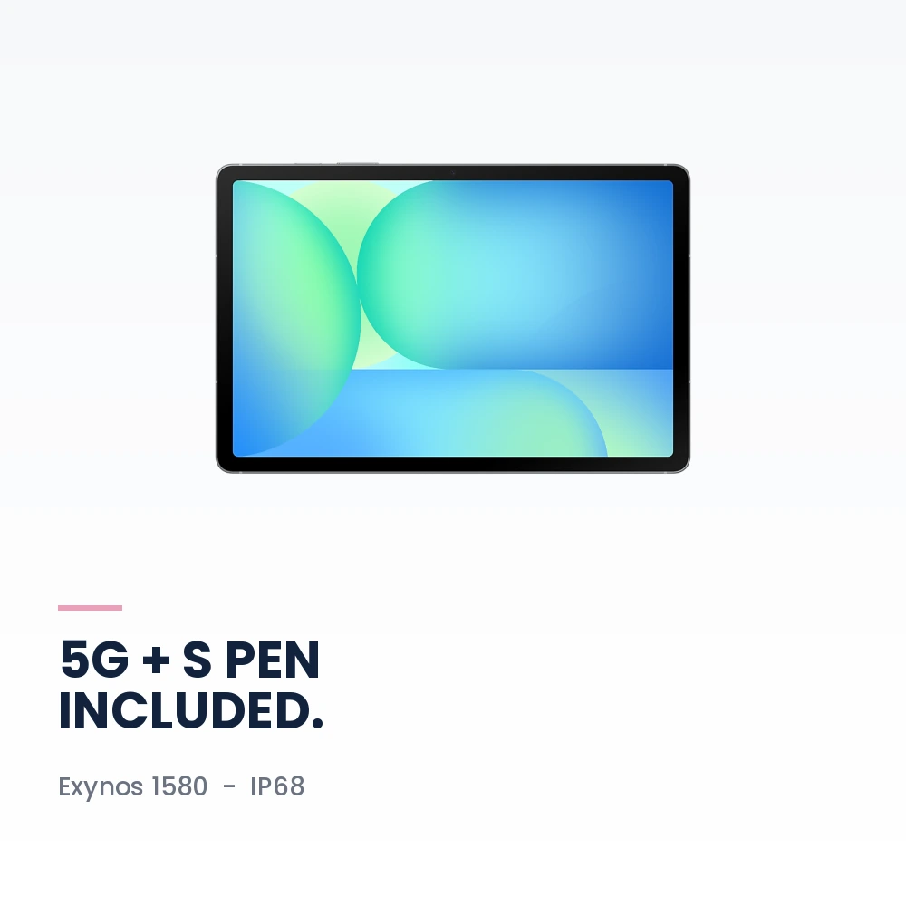 Samsung Galaxy Tab S10 FE 5G 256GB Gray - 10.9-inch 90Hz Display, 5G, S Pen Included - TDRA Version 4 Samsung Galaxy Tab S10 FE 5G 256GB Gray performance and camera highlights