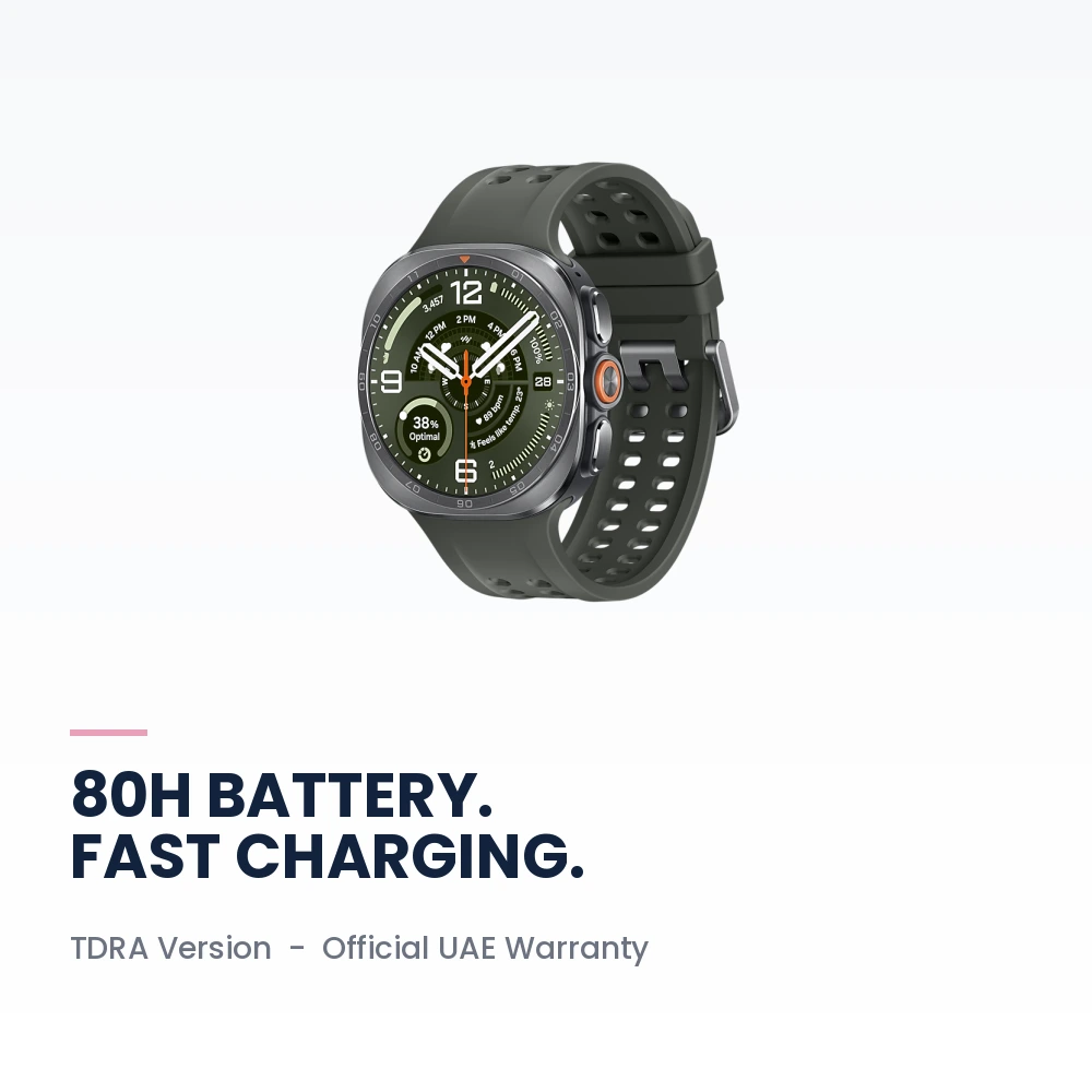 Samsung Galaxy Watch Ultra2 47mm LTE Titanium Silver - 1.52-inch 5,000-nit Display, 80H Battery, Titanium - TDRA Version 4 Samsung Galaxy Watch Ultra2 47mm LTE Titanium Silver battery, build and warranty