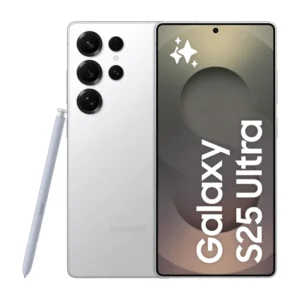Samsung Galaxy S25 Ultra 1TB Titanium Whitesilver on white background