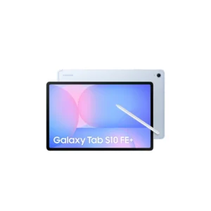 Samsung Galaxy Tab S10 FE+ 5G 128GB Light Blue on white background