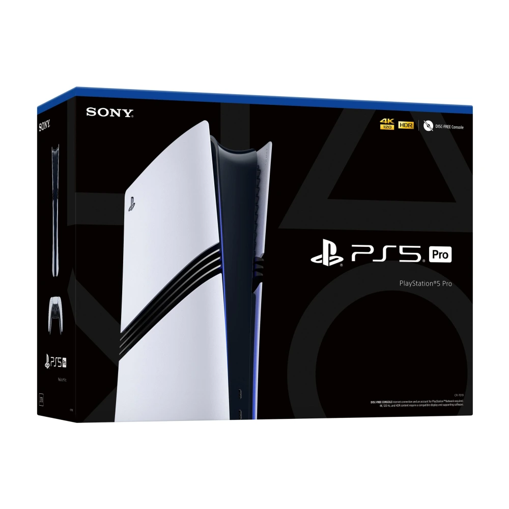 Sony PlayStation 5 Pro Digital Edition 2TB White - 16.7 TFLOPS GPU, PSSR, 2TB SSD, 4K 120Hz - USA Version 6 Sony PlayStation 5 Pro Digital Edition 2TB White console detail view