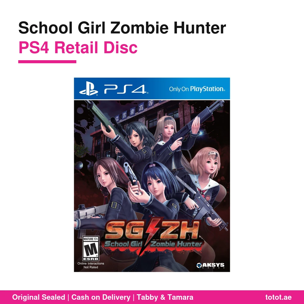 School Girl Zombie Hunter PS4 - official Aksys Games product image School Girl Zombie Hunter PS4