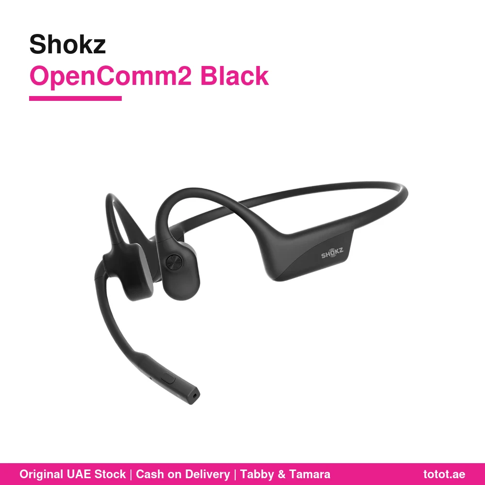 Shokz OpenComm2 Black - official Shokz product image Shokz OpenComm2 Black