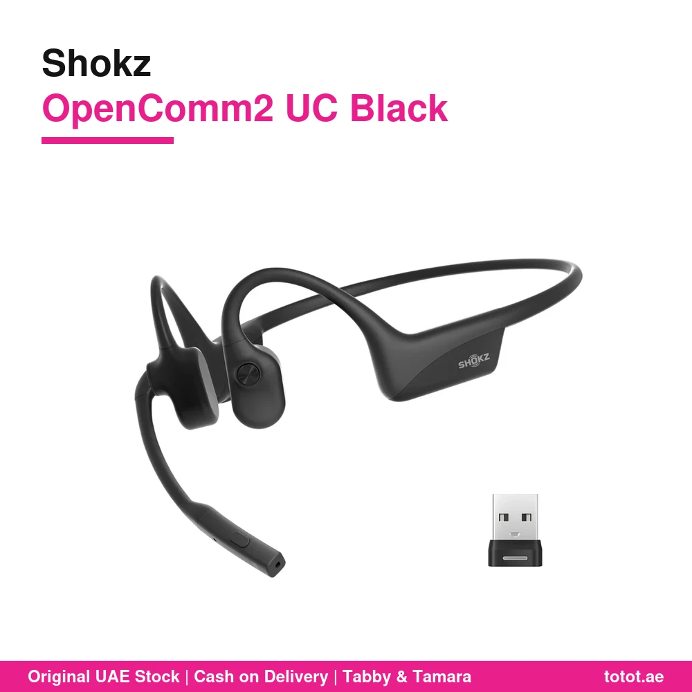 Shokz OpenComm2 UC Black - official Shokz product image Shokz OpenComm2 UC Black