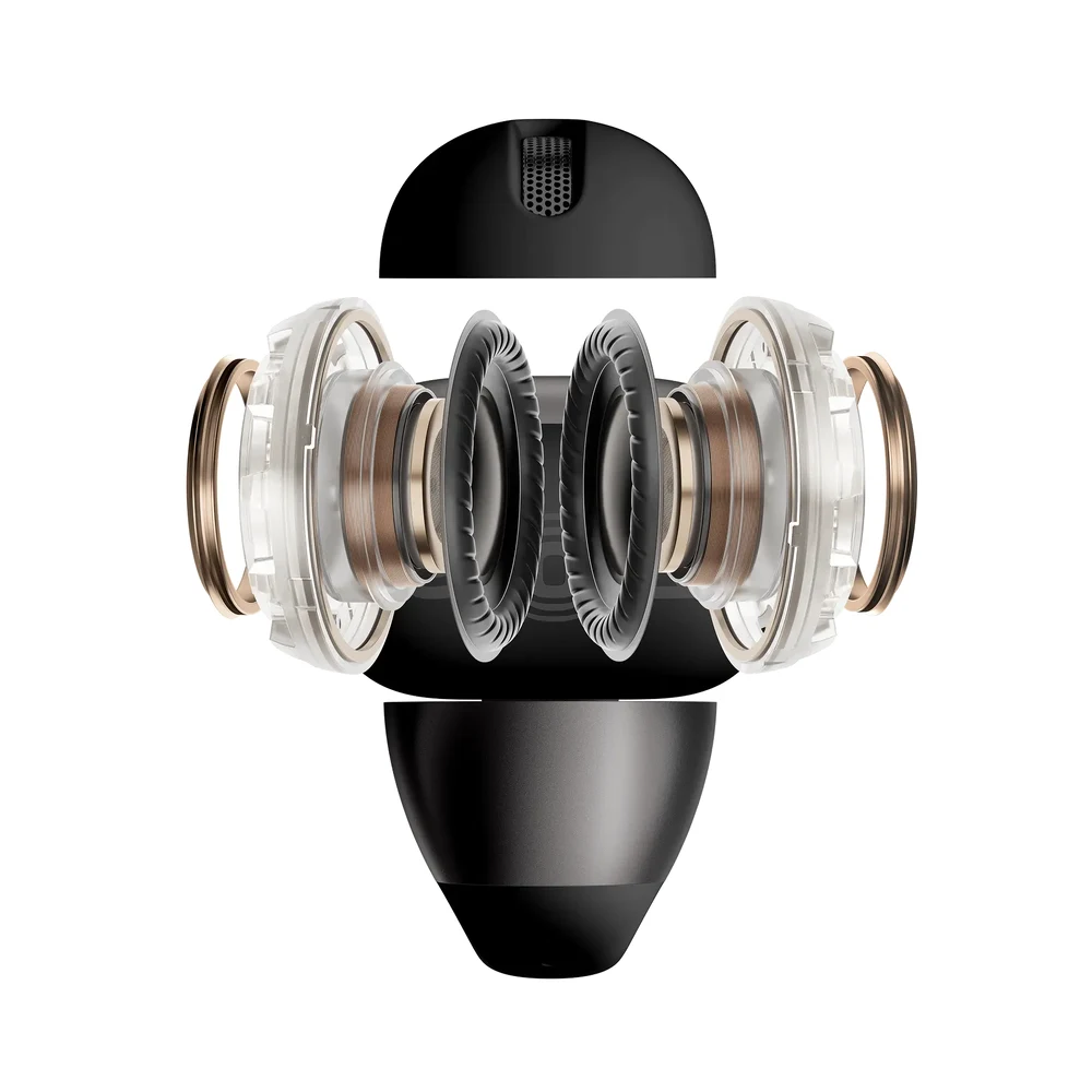 Shokz OpenDots 2 Black - Open-Ear Clip-On Earbuds, Bassphere 2.0, Dolby Audio, 40H Battery, IP57 4 Shokz OpenDots 2 Black - official product image 3